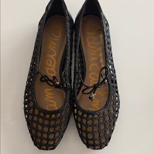 Sam Edelman Black Woven Flats